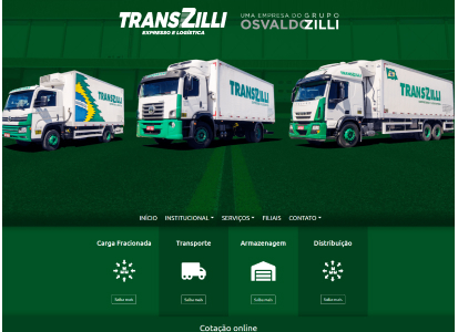 Website da Transzilli criado pela criativix